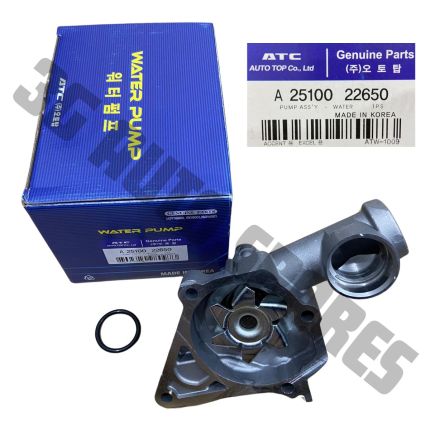Water Pump With Gasket Assy For Hyundai Accent 1.5cc And Getz 1.3cc Model (ATC)