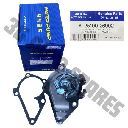 Water Pump With Gasket Assy For Hyundai Matrix 1.6cc , Getz 1.6cc , Accent Verna 1.6cc And Kia Rio JB Model (ATC)